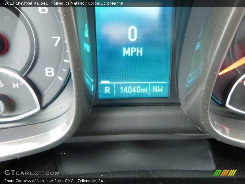 Silver Ice Metallic / Cocoa/Light Neutral 2013 Chevrolet Malibu LT