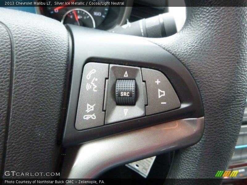 Silver Ice Metallic / Cocoa/Light Neutral 2013 Chevrolet Malibu LT