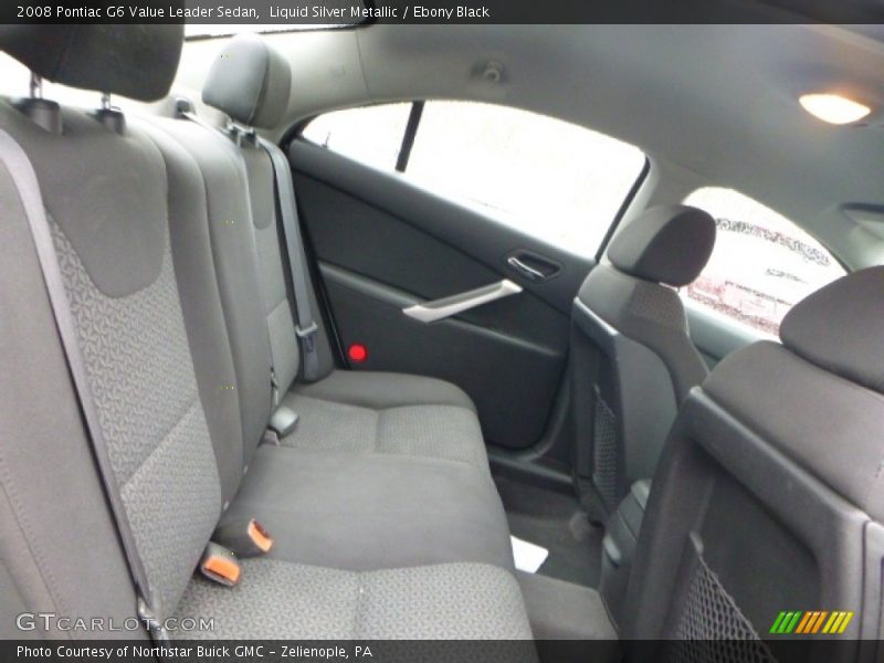 Liquid Silver Metallic / Ebony Black 2008 Pontiac G6 Value Leader Sedan