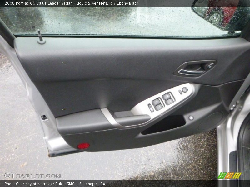 Liquid Silver Metallic / Ebony Black 2008 Pontiac G6 Value Leader Sedan