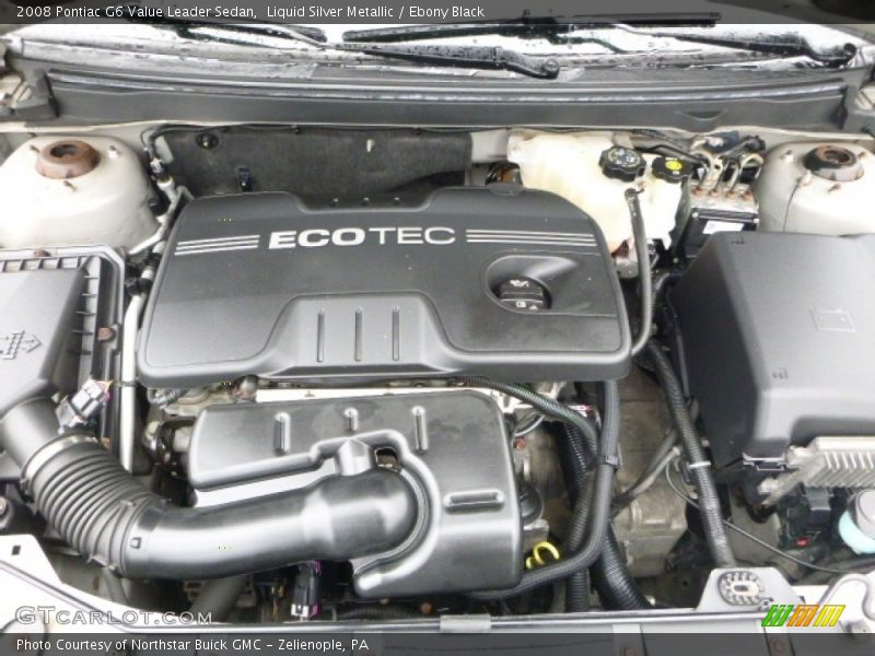 Liquid Silver Metallic / Ebony Black 2008 Pontiac G6 Value Leader Sedan