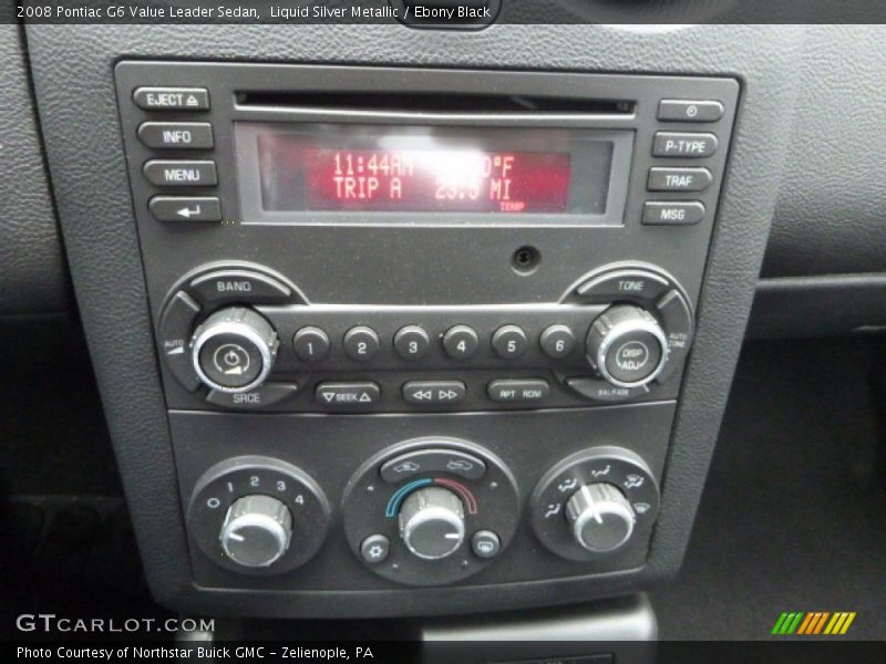 Liquid Silver Metallic / Ebony Black 2008 Pontiac G6 Value Leader Sedan