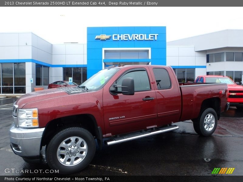 Deep Ruby Metallic / Ebony 2013 Chevrolet Silverado 2500HD LT Extended Cab 4x4