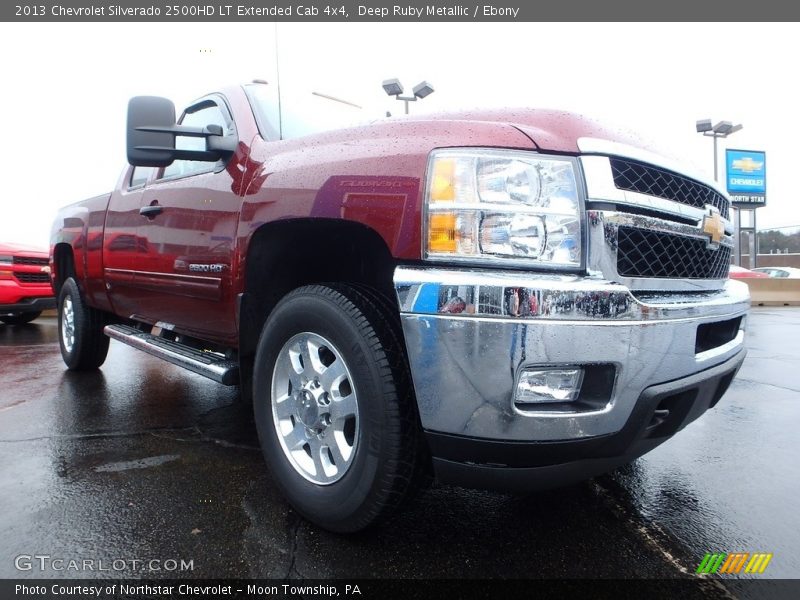 Deep Ruby Metallic / Ebony 2013 Chevrolet Silverado 2500HD LT Extended Cab 4x4