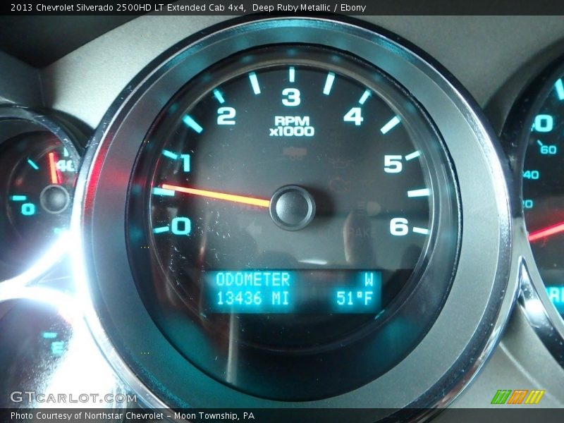 Deep Ruby Metallic / Ebony 2013 Chevrolet Silverado 2500HD LT Extended Cab 4x4