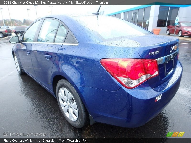 Blue Topaz Metallic / Jet Black/Medium Titanium 2012 Chevrolet Cruze LS