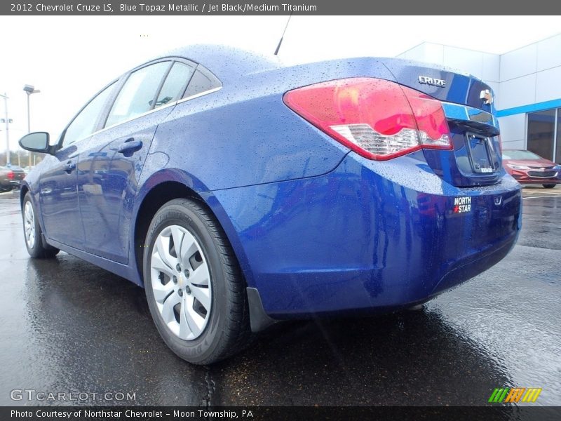 Blue Topaz Metallic / Jet Black/Medium Titanium 2012 Chevrolet Cruze LS