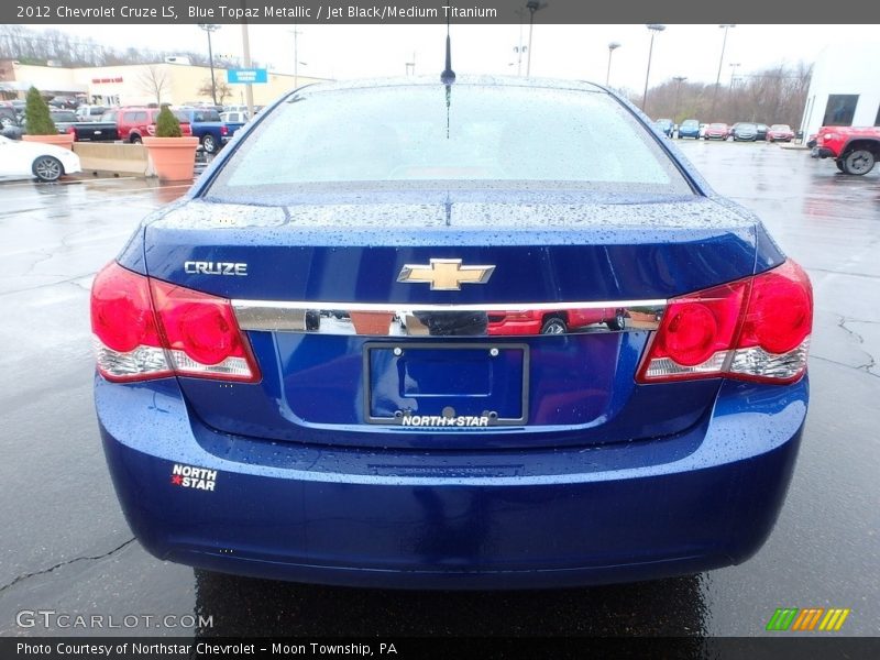 Blue Topaz Metallic / Jet Black/Medium Titanium 2012 Chevrolet Cruze LS