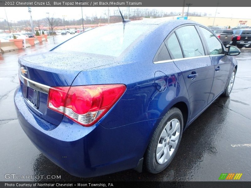 Blue Topaz Metallic / Jet Black/Medium Titanium 2012 Chevrolet Cruze LS