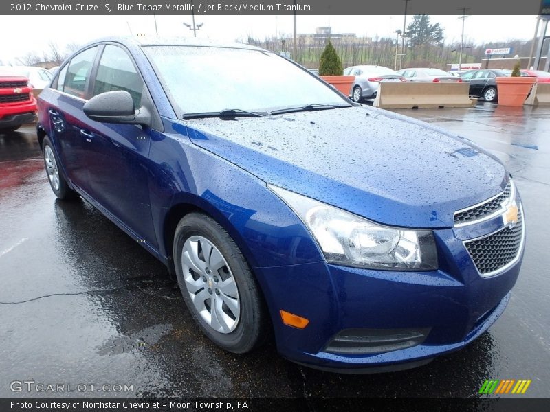 Blue Topaz Metallic / Jet Black/Medium Titanium 2012 Chevrolet Cruze LS