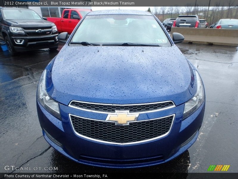 Blue Topaz Metallic / Jet Black/Medium Titanium 2012 Chevrolet Cruze LS