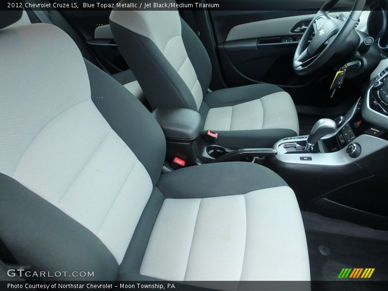 Blue Topaz Metallic / Jet Black/Medium Titanium 2012 Chevrolet Cruze LS
