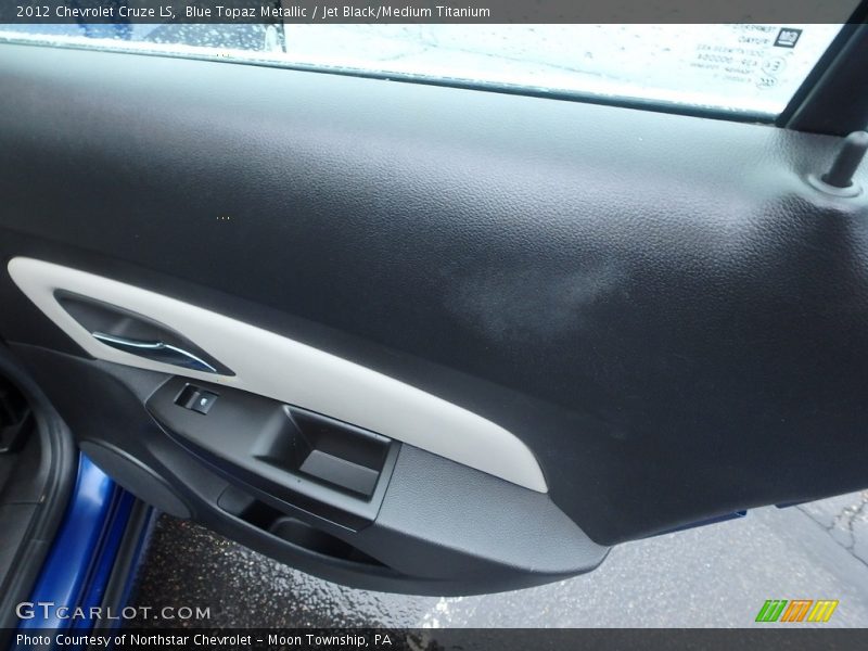 Blue Topaz Metallic / Jet Black/Medium Titanium 2012 Chevrolet Cruze LS