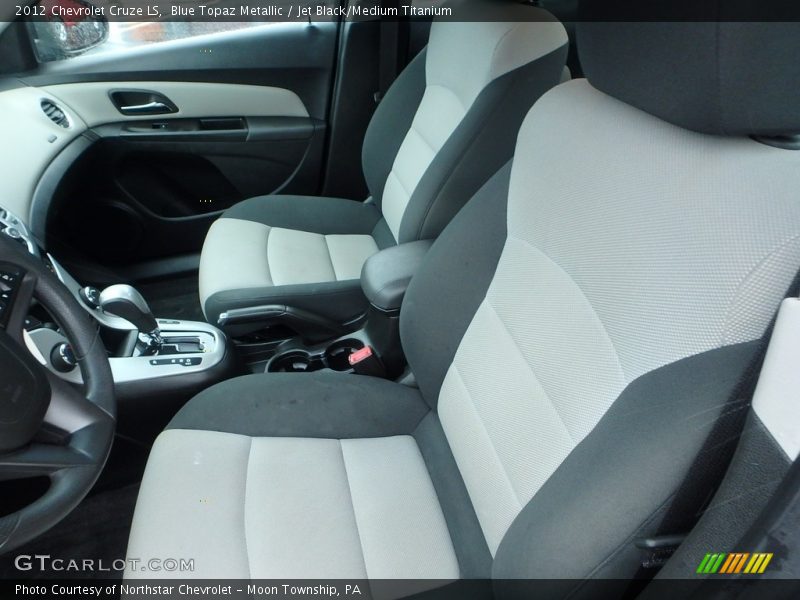 Blue Topaz Metallic / Jet Black/Medium Titanium 2012 Chevrolet Cruze LS