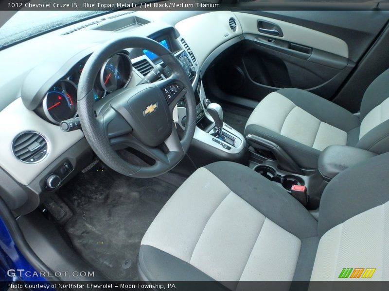 Blue Topaz Metallic / Jet Black/Medium Titanium 2012 Chevrolet Cruze LS