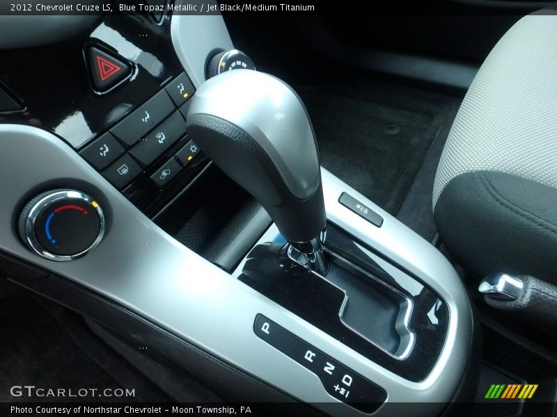 Blue Topaz Metallic / Jet Black/Medium Titanium 2012 Chevrolet Cruze LS