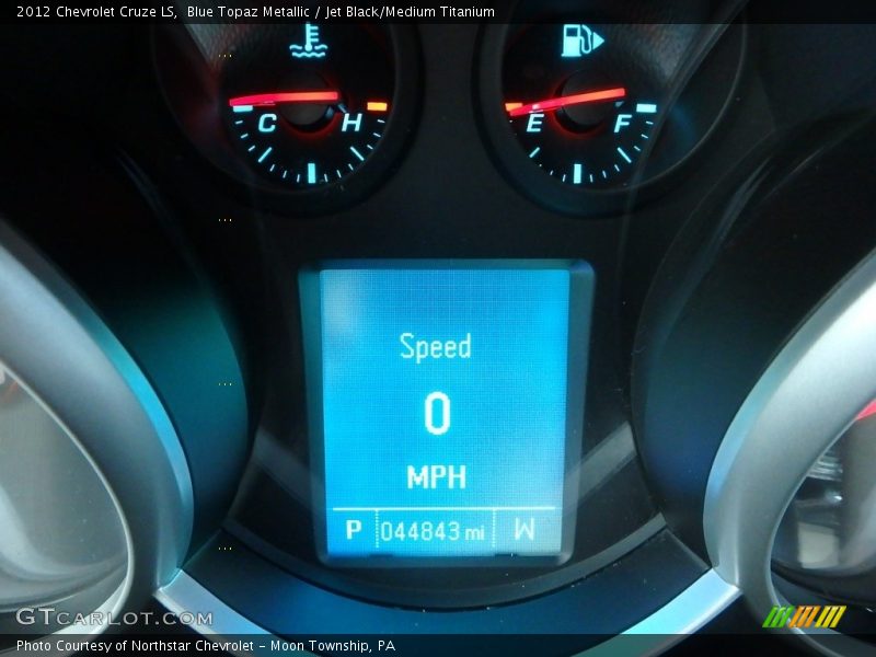 Blue Topaz Metallic / Jet Black/Medium Titanium 2012 Chevrolet Cruze LS