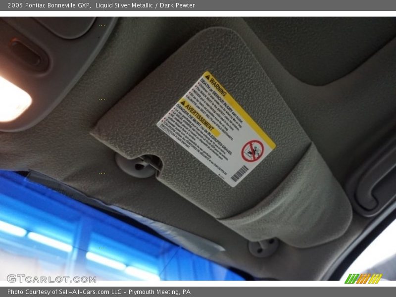 Liquid Silver Metallic / Dark Pewter 2005 Pontiac Bonneville GXP