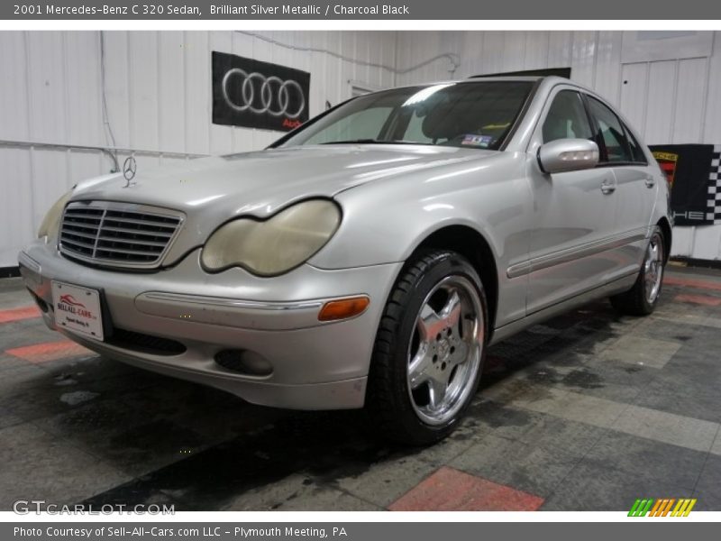 Brilliant Silver Metallic / Charcoal Black 2001 Mercedes-Benz C 320 Sedan