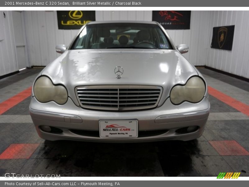 Brilliant Silver Metallic / Charcoal Black 2001 Mercedes-Benz C 320 Sedan