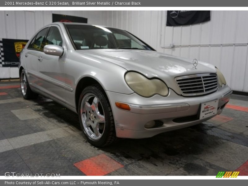 Brilliant Silver Metallic / Charcoal Black 2001 Mercedes-Benz C 320 Sedan