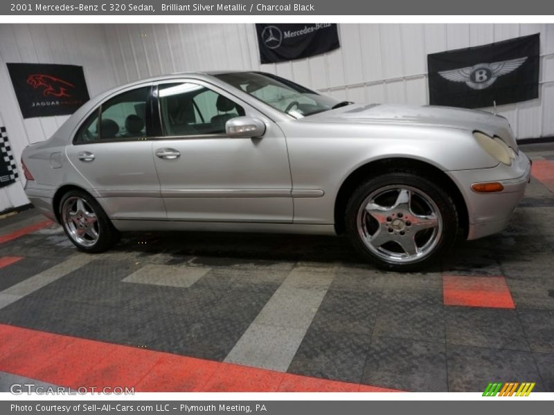 Brilliant Silver Metallic / Charcoal Black 2001 Mercedes-Benz C 320 Sedan