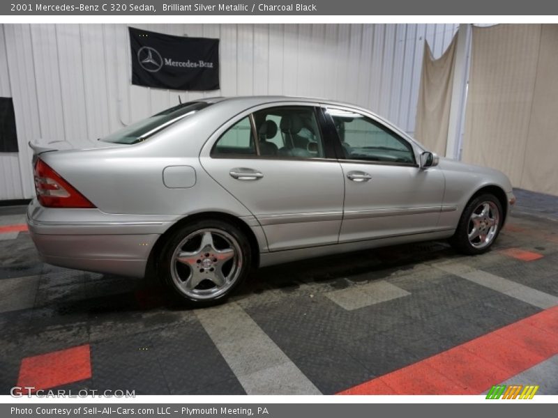 Brilliant Silver Metallic / Charcoal Black 2001 Mercedes-Benz C 320 Sedan