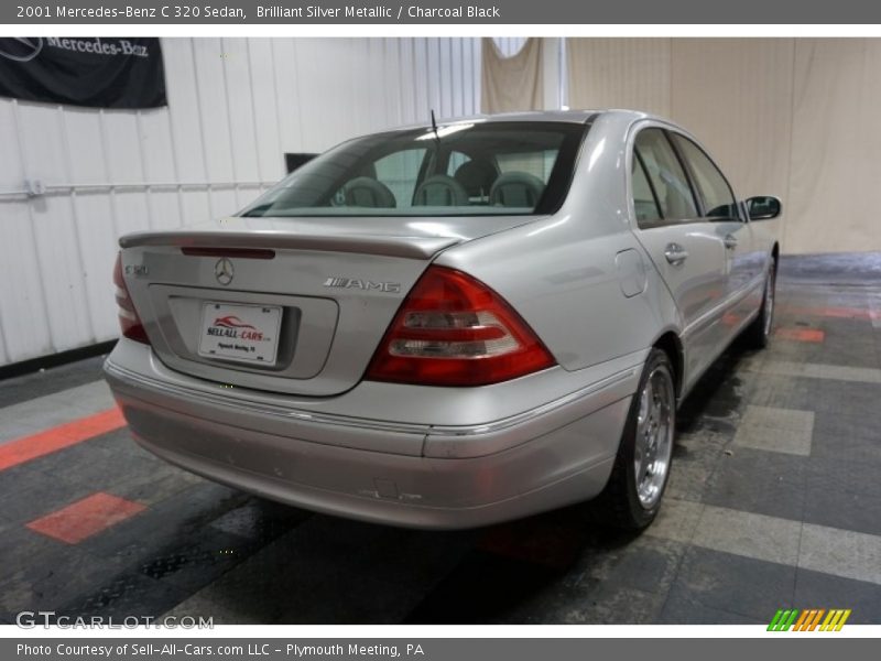 Brilliant Silver Metallic / Charcoal Black 2001 Mercedes-Benz C 320 Sedan