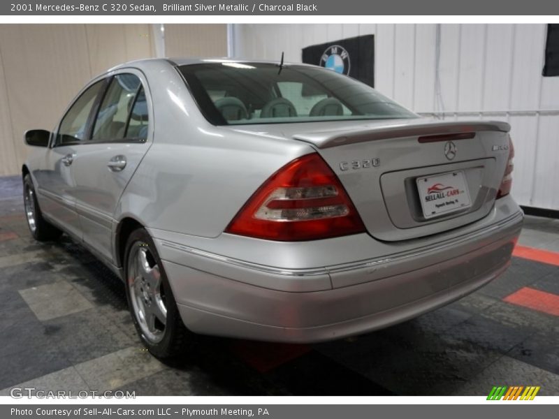 Brilliant Silver Metallic / Charcoal Black 2001 Mercedes-Benz C 320 Sedan
