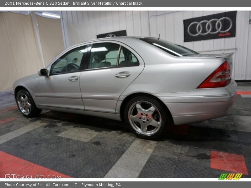 Brilliant Silver Metallic / Charcoal Black 2001 Mercedes-Benz C 320 Sedan