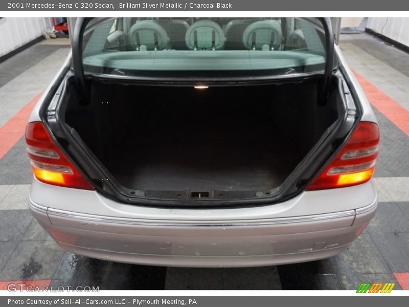 Brilliant Silver Metallic / Charcoal Black 2001 Mercedes-Benz C 320 Sedan