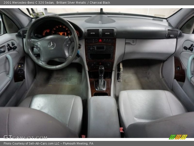 Brilliant Silver Metallic / Charcoal Black 2001 Mercedes-Benz C 320 Sedan