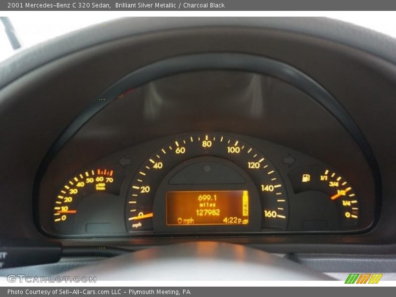Brilliant Silver Metallic / Charcoal Black 2001 Mercedes-Benz C 320 Sedan