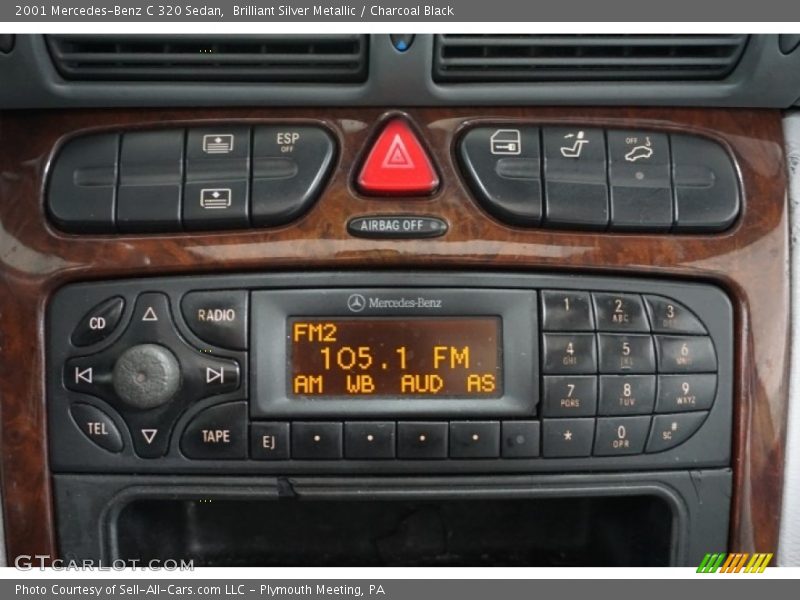 Brilliant Silver Metallic / Charcoal Black 2001 Mercedes-Benz C 320 Sedan