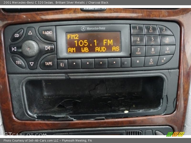 Brilliant Silver Metallic / Charcoal Black 2001 Mercedes-Benz C 320 Sedan