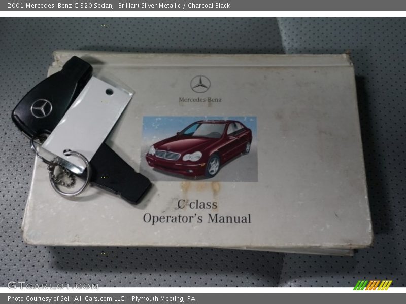 Brilliant Silver Metallic / Charcoal Black 2001 Mercedes-Benz C 320 Sedan
