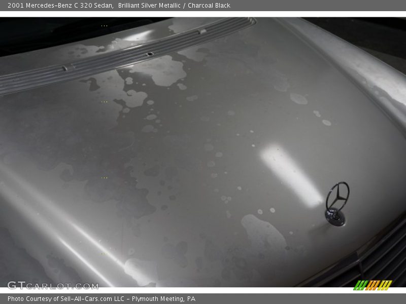 Brilliant Silver Metallic / Charcoal Black 2001 Mercedes-Benz C 320 Sedan