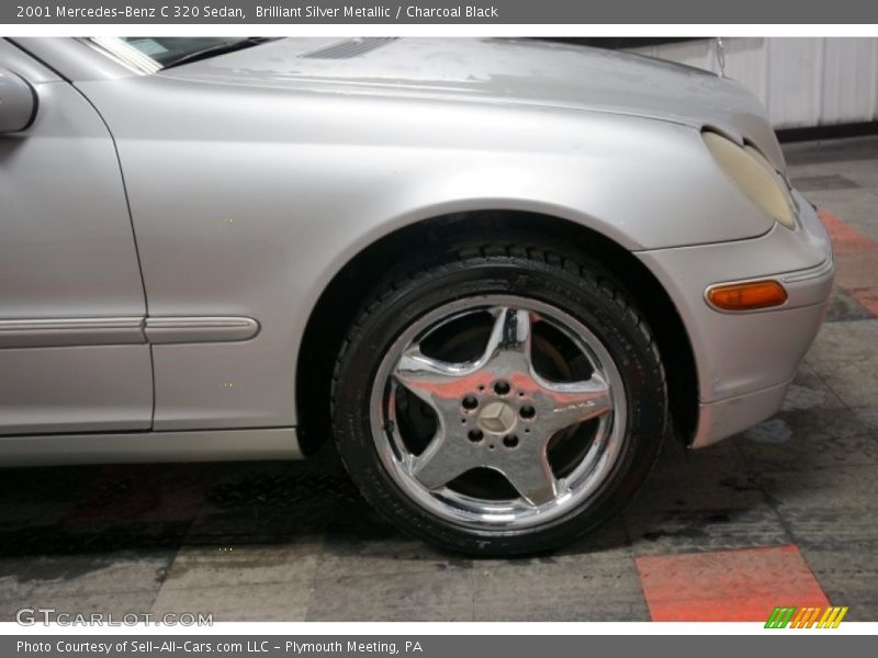 Brilliant Silver Metallic / Charcoal Black 2001 Mercedes-Benz C 320 Sedan