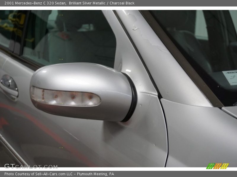 Brilliant Silver Metallic / Charcoal Black 2001 Mercedes-Benz C 320 Sedan