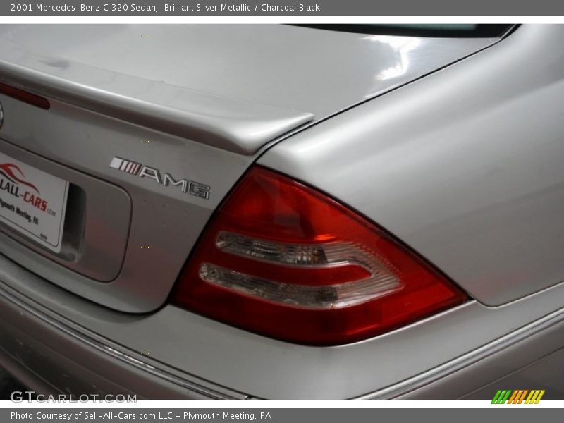 Brilliant Silver Metallic / Charcoal Black 2001 Mercedes-Benz C 320 Sedan