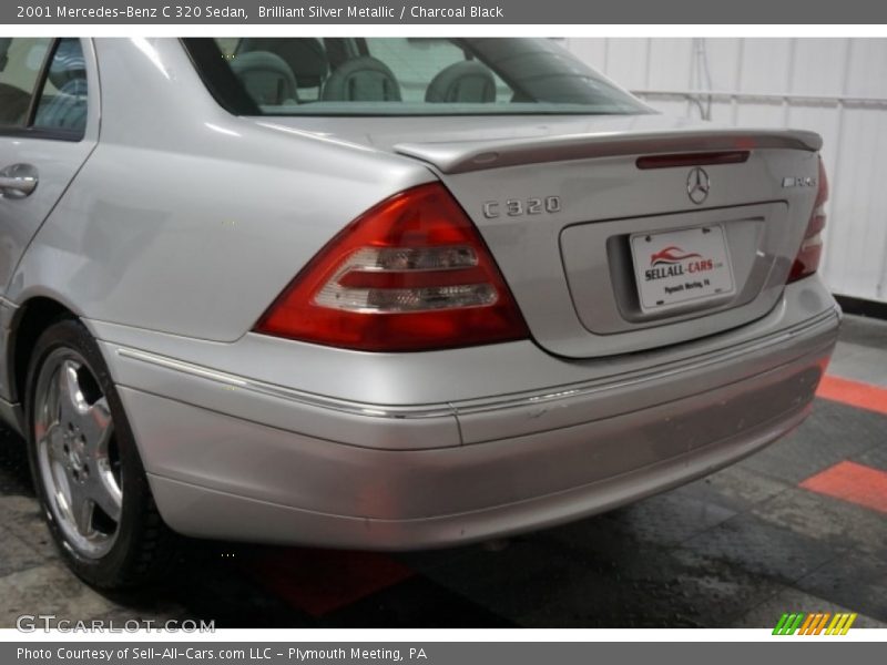 Brilliant Silver Metallic / Charcoal Black 2001 Mercedes-Benz C 320 Sedan