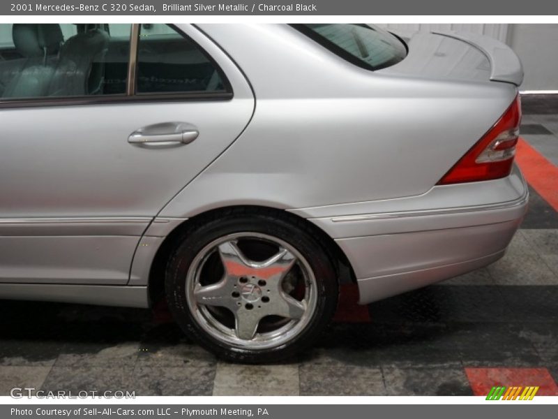 Brilliant Silver Metallic / Charcoal Black 2001 Mercedes-Benz C 320 Sedan
