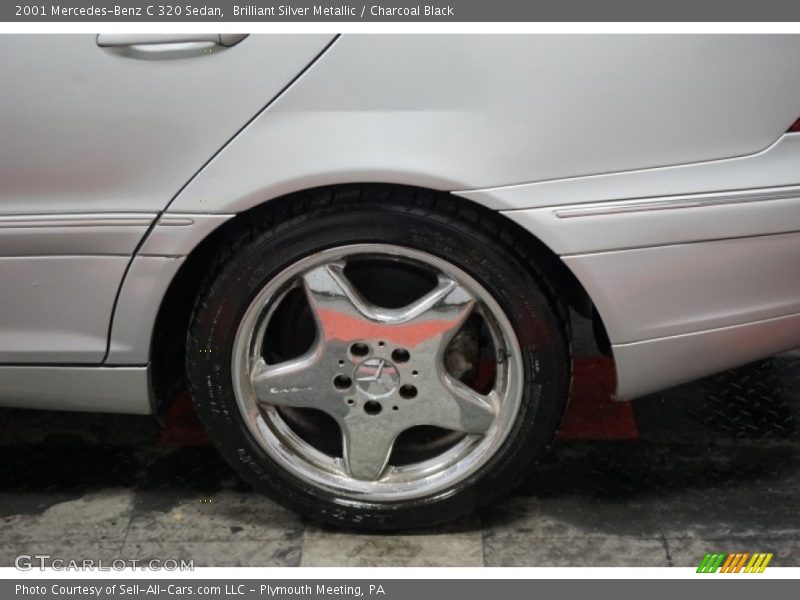 Brilliant Silver Metallic / Charcoal Black 2001 Mercedes-Benz C 320 Sedan
