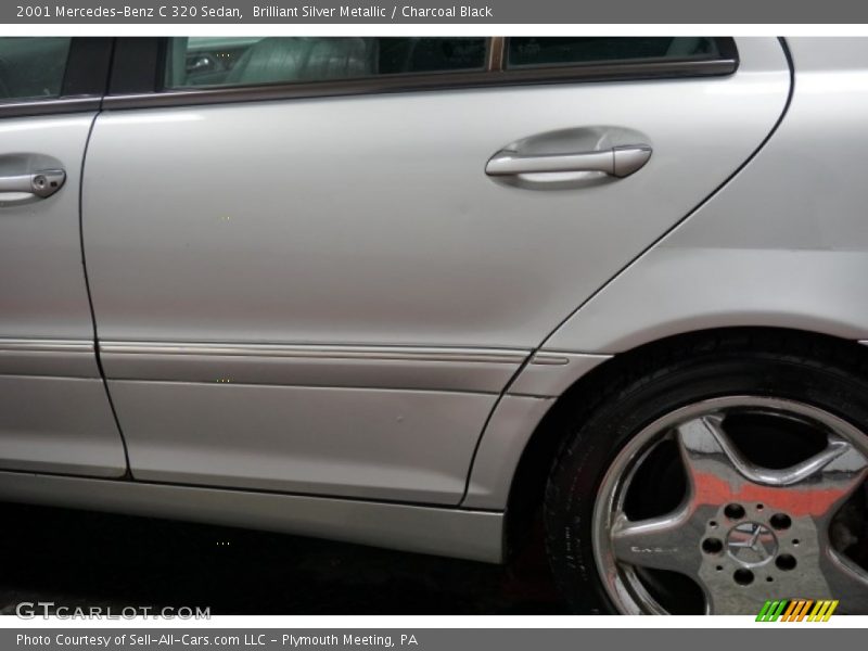 Brilliant Silver Metallic / Charcoal Black 2001 Mercedes-Benz C 320 Sedan