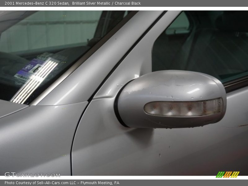 Brilliant Silver Metallic / Charcoal Black 2001 Mercedes-Benz C 320 Sedan