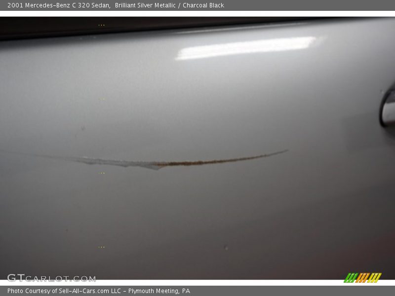 Brilliant Silver Metallic / Charcoal Black 2001 Mercedes-Benz C 320 Sedan