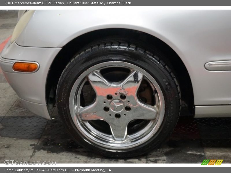 Brilliant Silver Metallic / Charcoal Black 2001 Mercedes-Benz C 320 Sedan