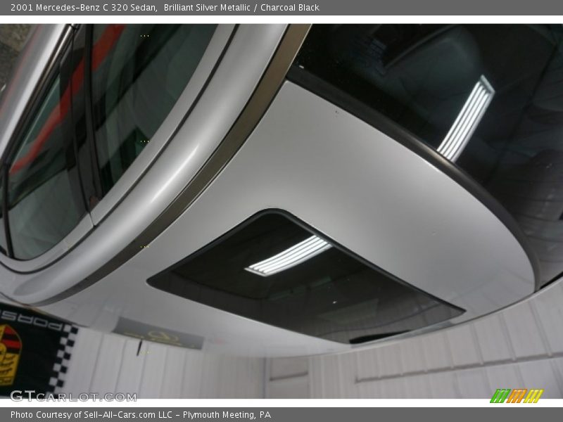 Brilliant Silver Metallic / Charcoal Black 2001 Mercedes-Benz C 320 Sedan