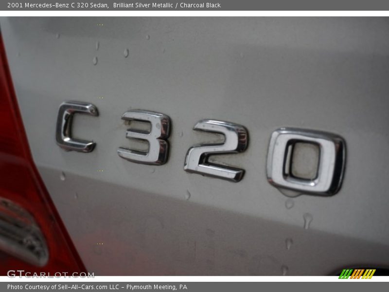 Brilliant Silver Metallic / Charcoal Black 2001 Mercedes-Benz C 320 Sedan