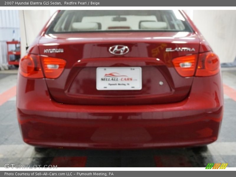 Redfire Pearl / Beige 2007 Hyundai Elantra GLS Sedan